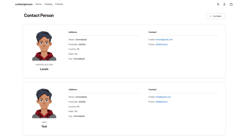 Contact list