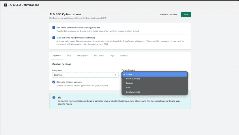 bulk SEO products datas optimizations