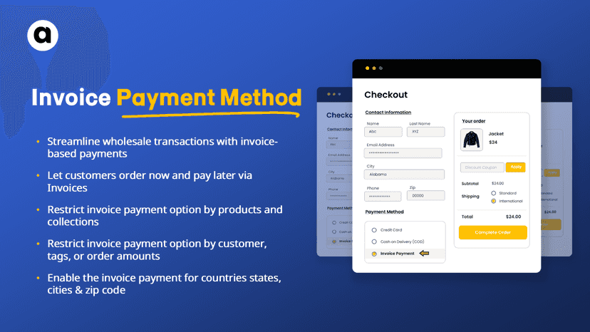 Shopify Invoice Payment Methods
