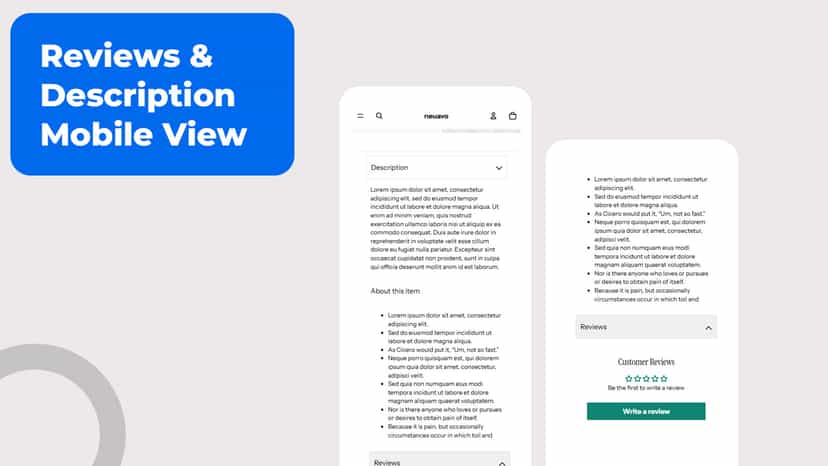 Product Mobile Description Review