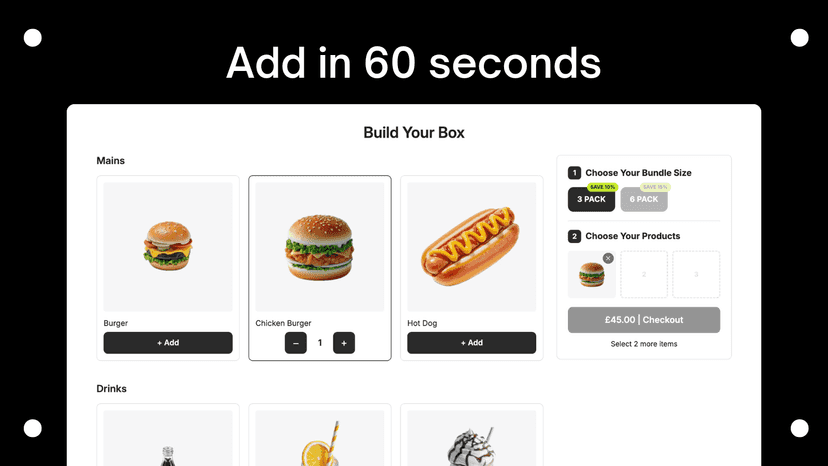 Add a bundle builder in 60 seconds