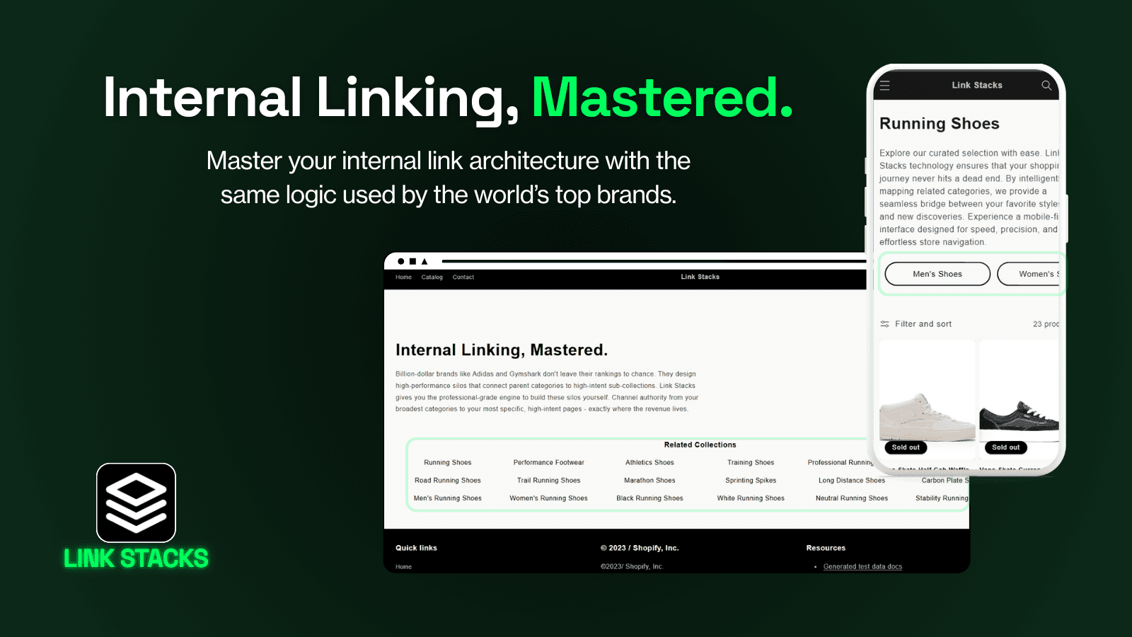 Link Stacks - Shopify Internal Links Hero Image