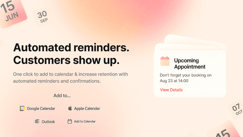 perfect for any appointment-based business