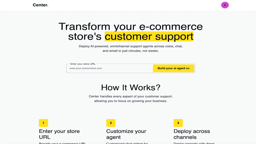 Landing page