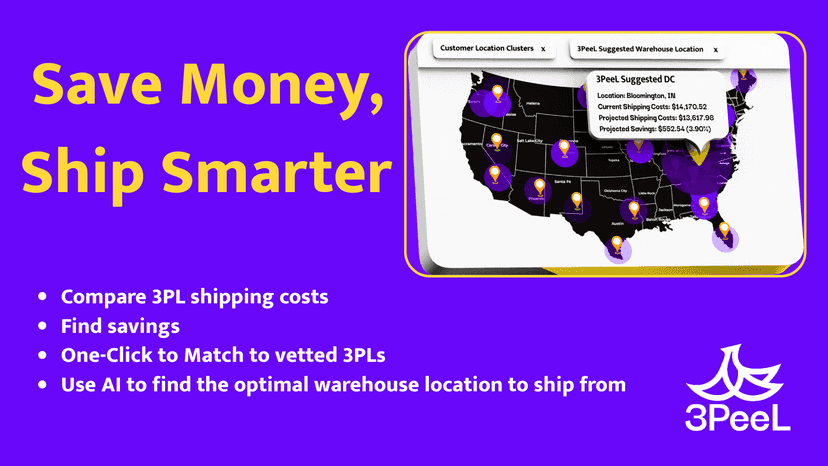 overview 3peel ship smarter save money app