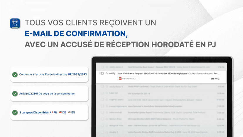 Voidly avec accusé de réception légal horodaté UE