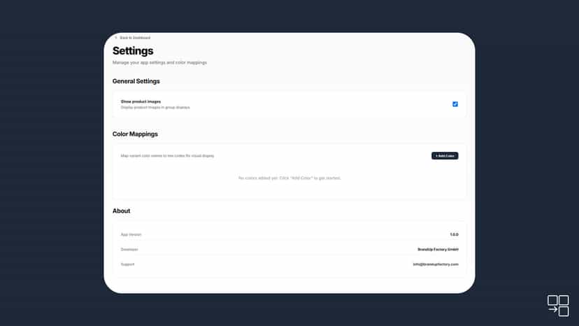 Settings Site
