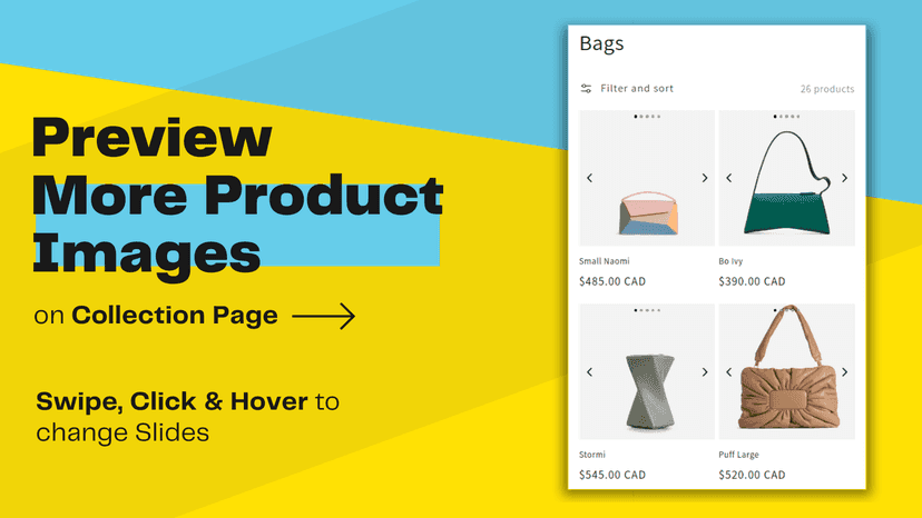 Slide through multiple Product Images on collection page