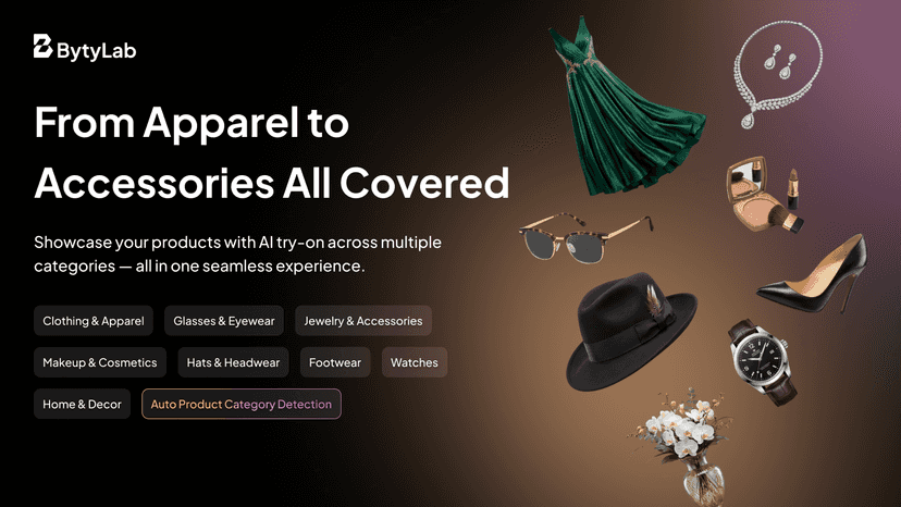 “AI try-on supports apparel, eyewear, jewelry, more