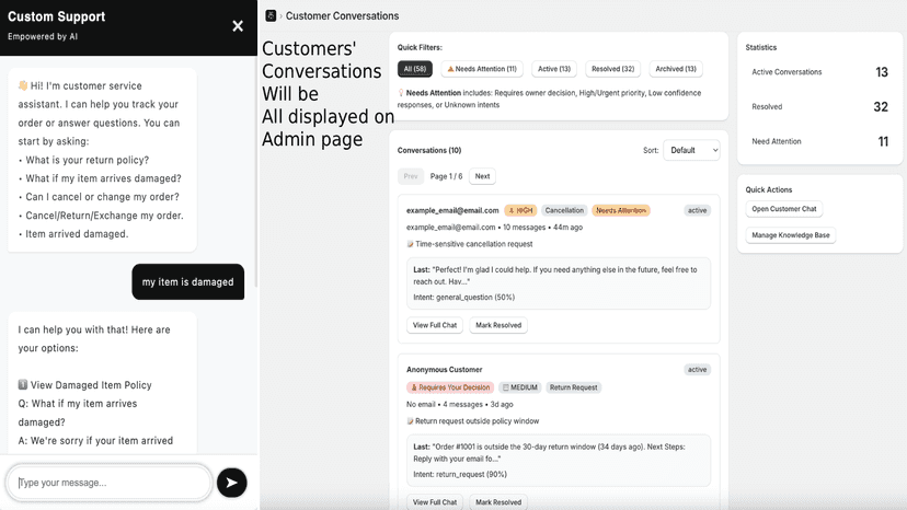 app provides auto-reply and records for conversations