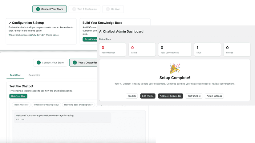 provide clear onboarding and data dashboard for monitor