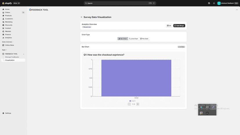 Visualize Feedback By graph