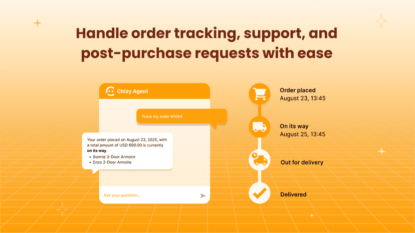 Handle order tracking, support, and post-purchase requests with