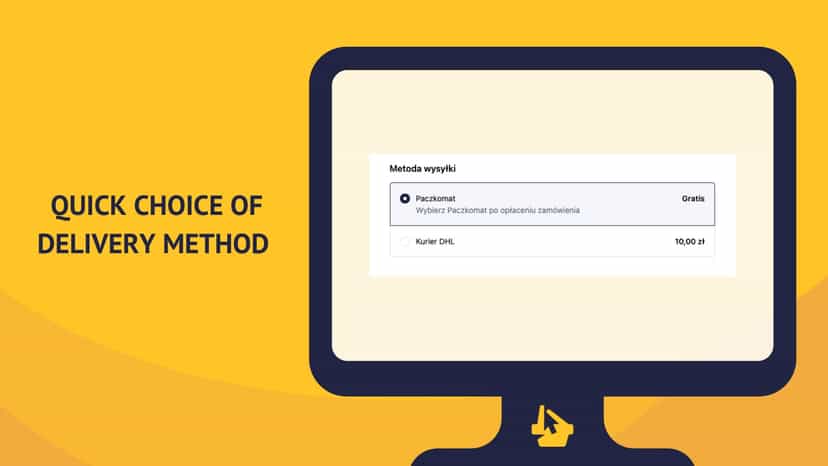 Paczkomat as a shipping method during checkout