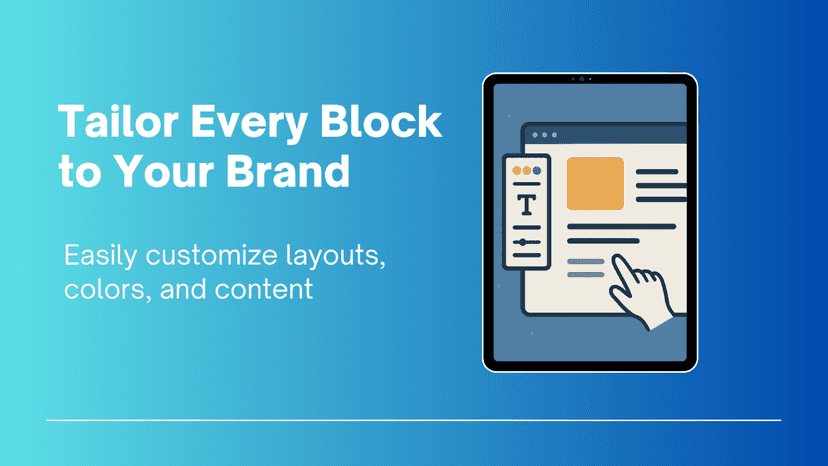 Customize block