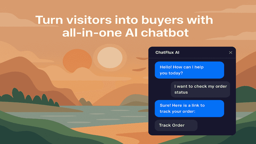 Preview of ChatFlux AI and a sample functionality