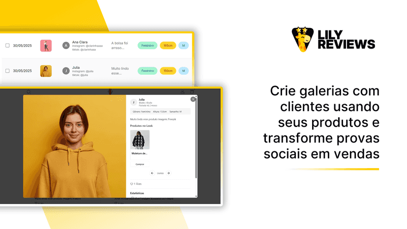 Crie uma galeria com imagens de clientes usando seus produtos