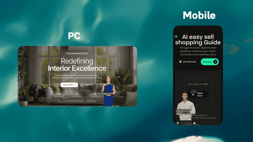 Your 24/7 AI Sales Agent with voice or avatar