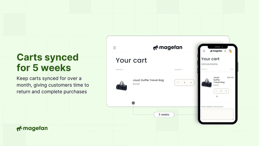 sync shopping carts shopify