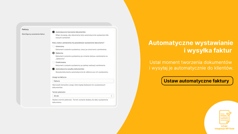 Konfiguracja dokumentów sprzedażowych InFakt