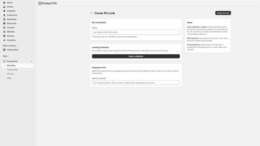 Create link