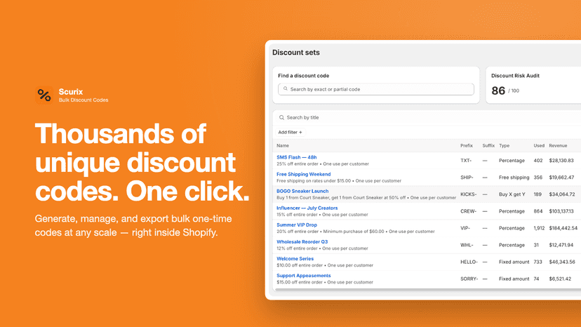 Bulk discount generation