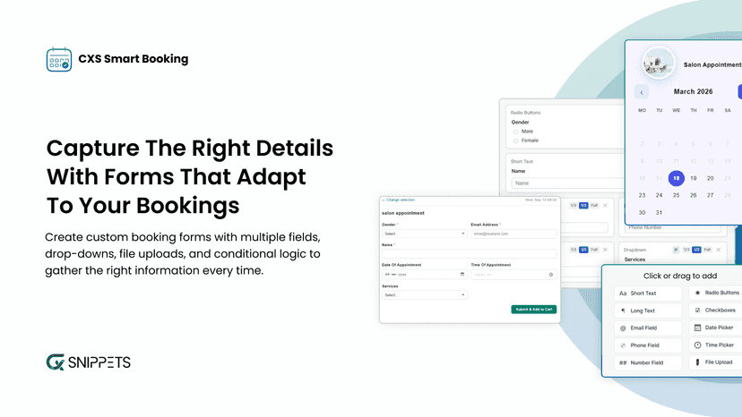 Capture the Right Details With Forms that Adapt to Your Bookings