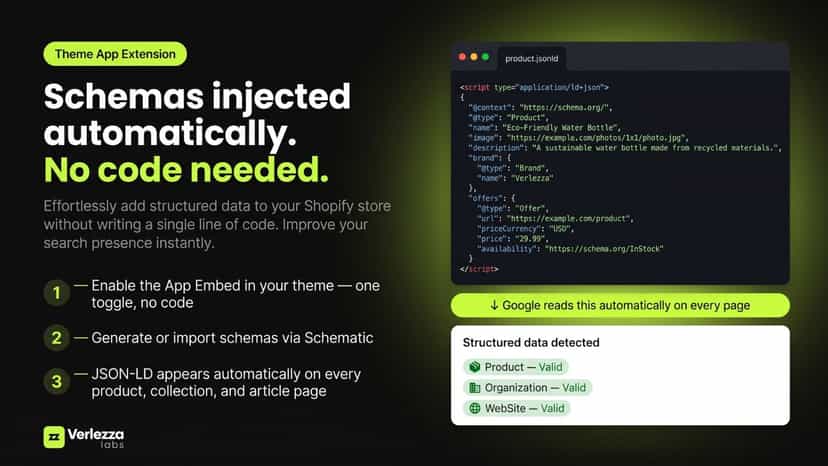 Schemas injected automatically — no code needed