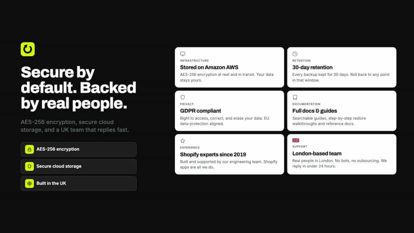 Encrypted backups built by a UK team. Talk to real people.
