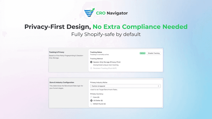 Privacy-first Shopify analytics with safe, compliant tracking.