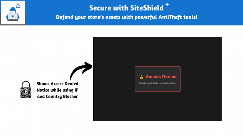 Shows Access Denied while using IP and Country Blocker