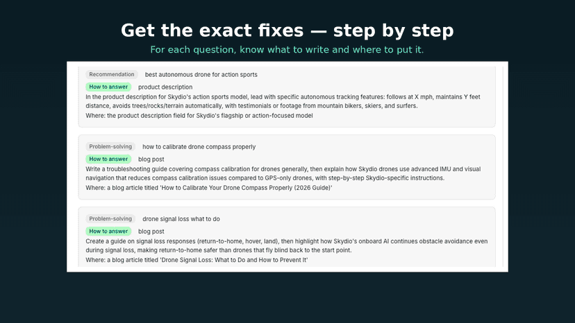Step-by-step content fixes to get recommended by AI