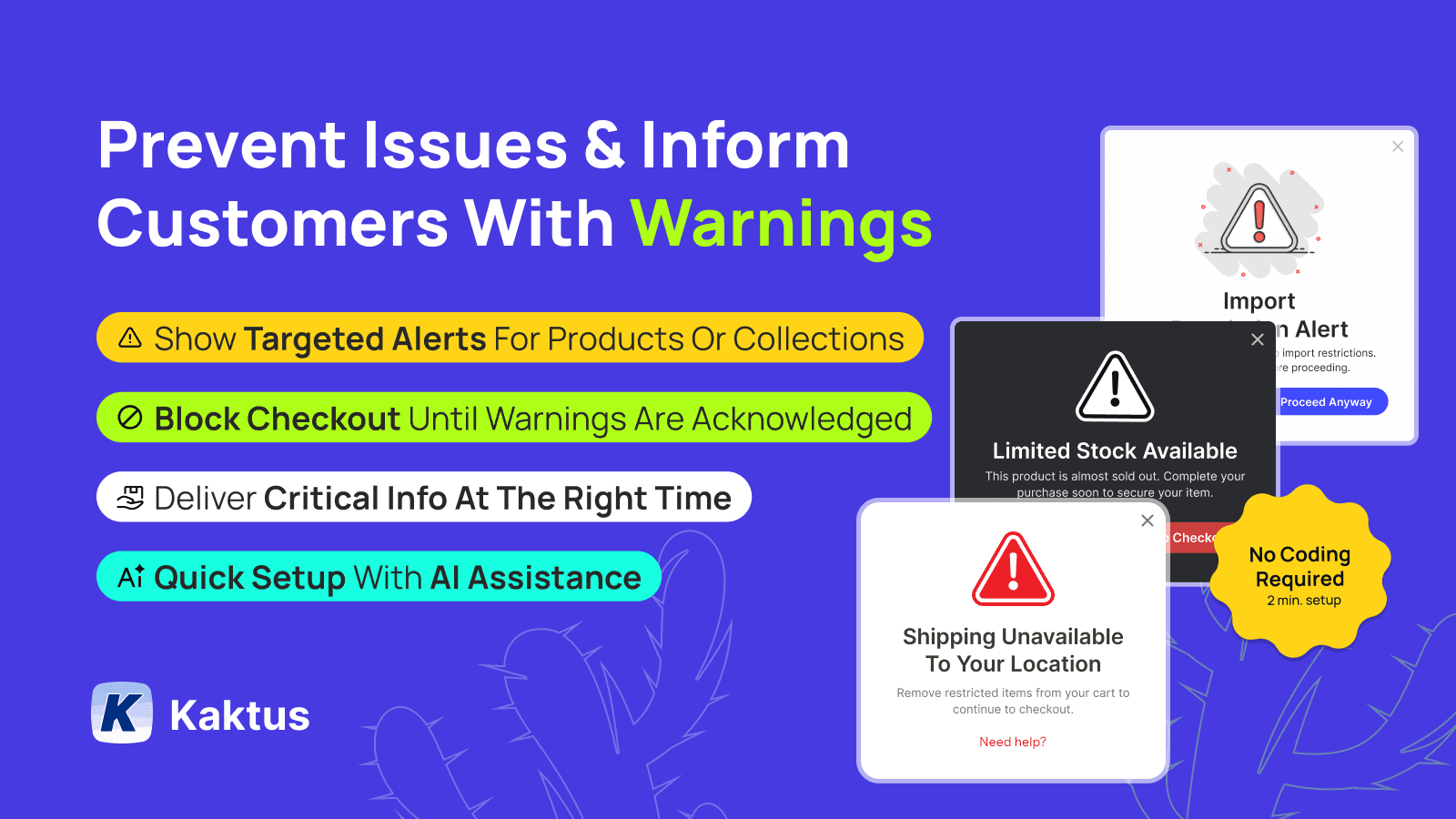 Warnings Banner