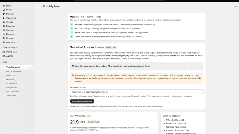 Approve and apply product fixes, with one click undo