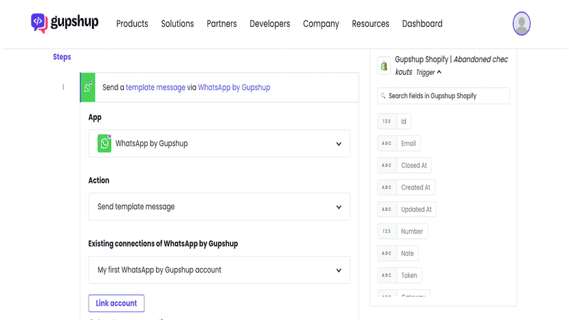 Set up you Shopify event