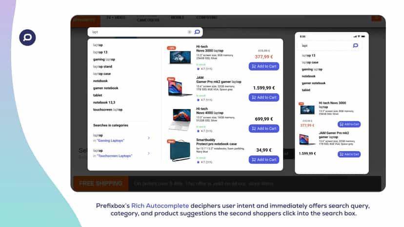 Prefixbox Rich Autocomplete