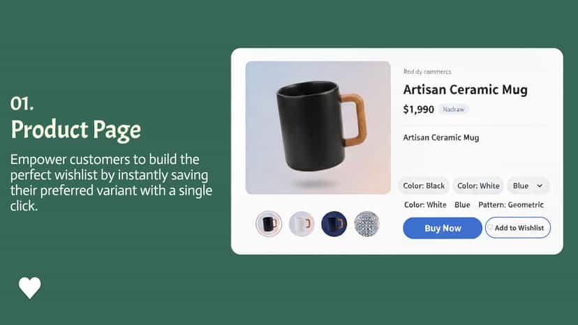 Product Page - Wishlist by SC
