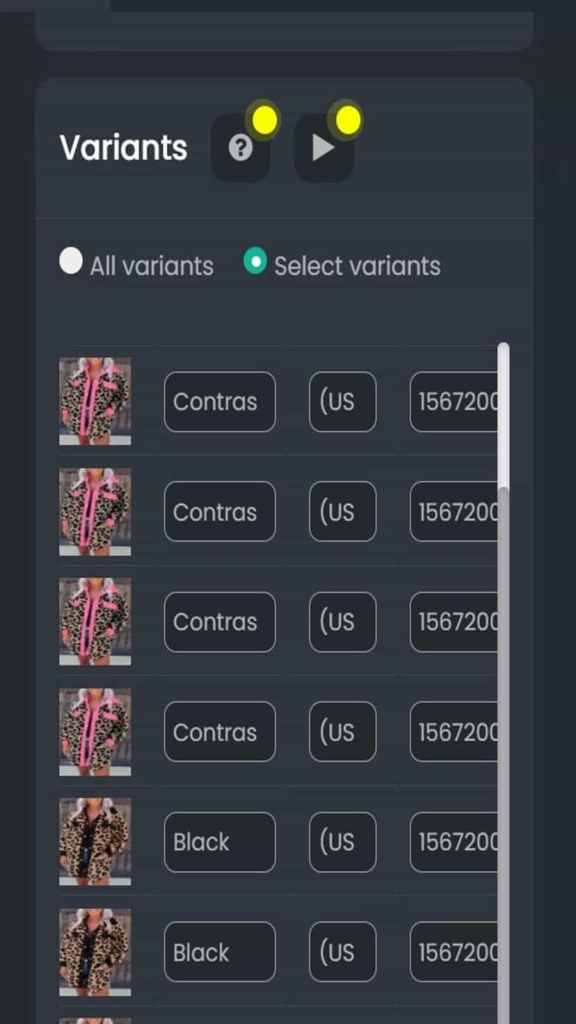 Import product page
