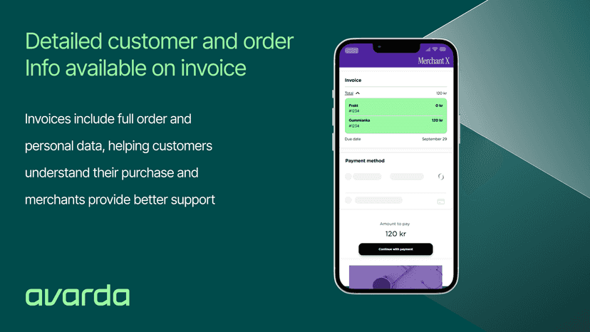 Customer invoice