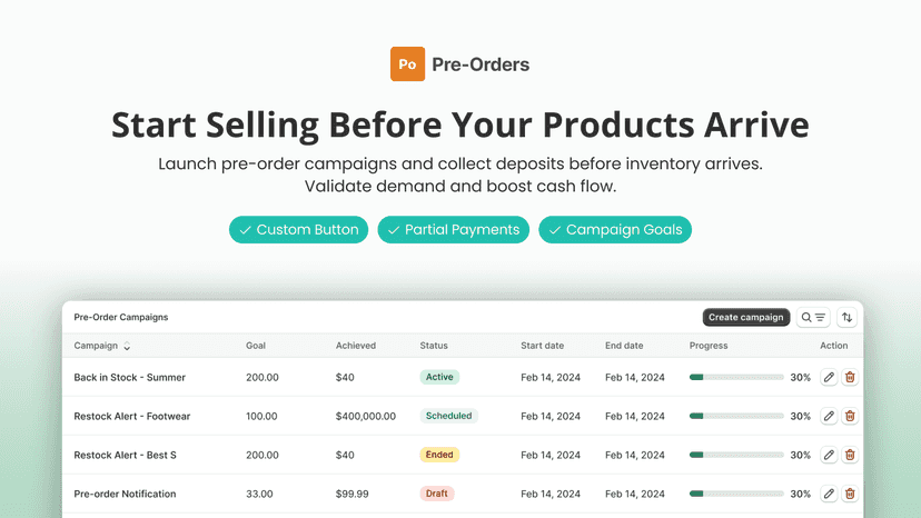 homepage pre-order