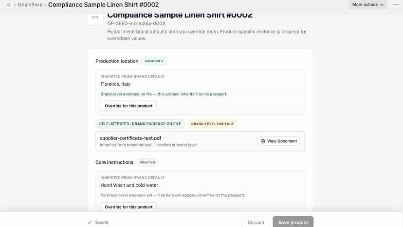 Product Sync and configuration