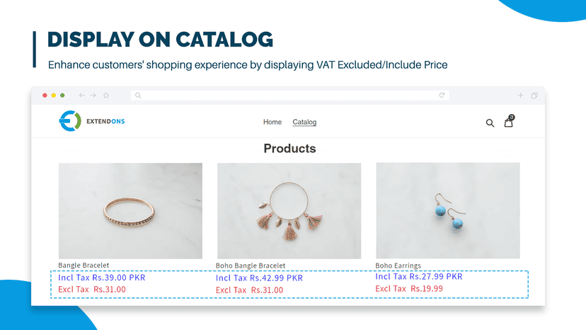 Dual Price Display on Catalog