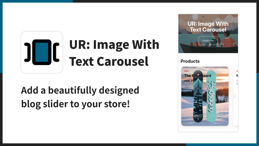 Add stylish card carousels to showcase your products