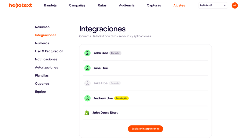 Shopify App Integrated on Hellotext