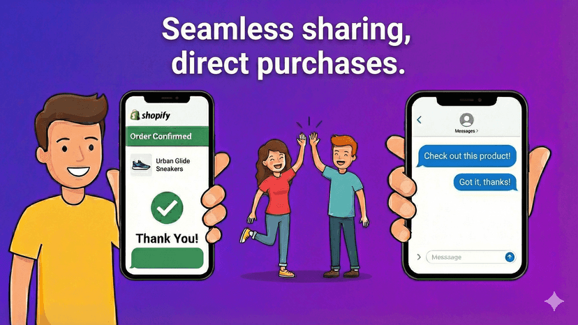 Result: Seacmless sharing direct purchases