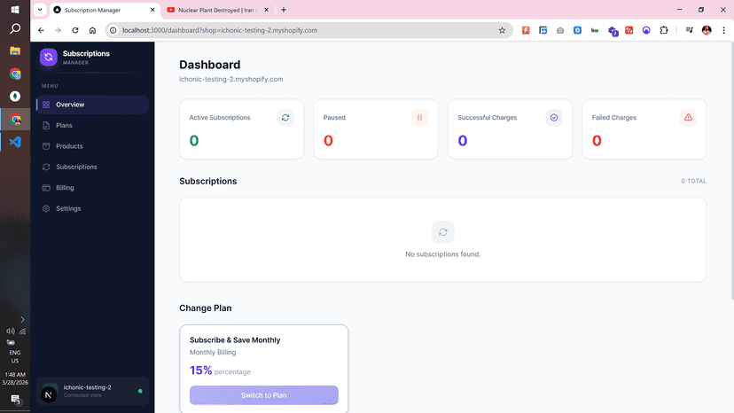Smart dashboard for managing and tracking subscriptions