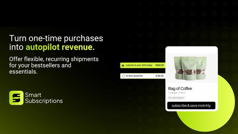 Product subscriptions app