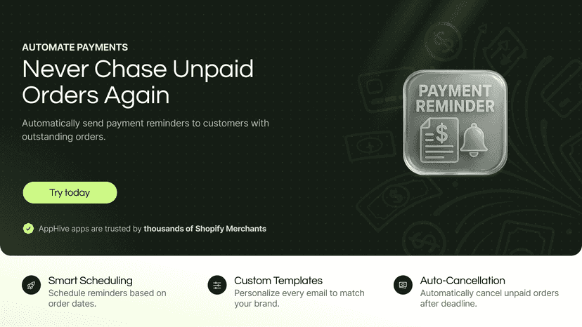 Never chase unpaid orders again