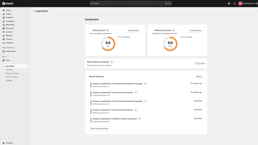 Main Dashboard