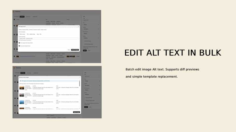 edit alt text in bulk